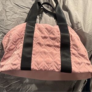 Fabletics Pink Quilted Travel Bag